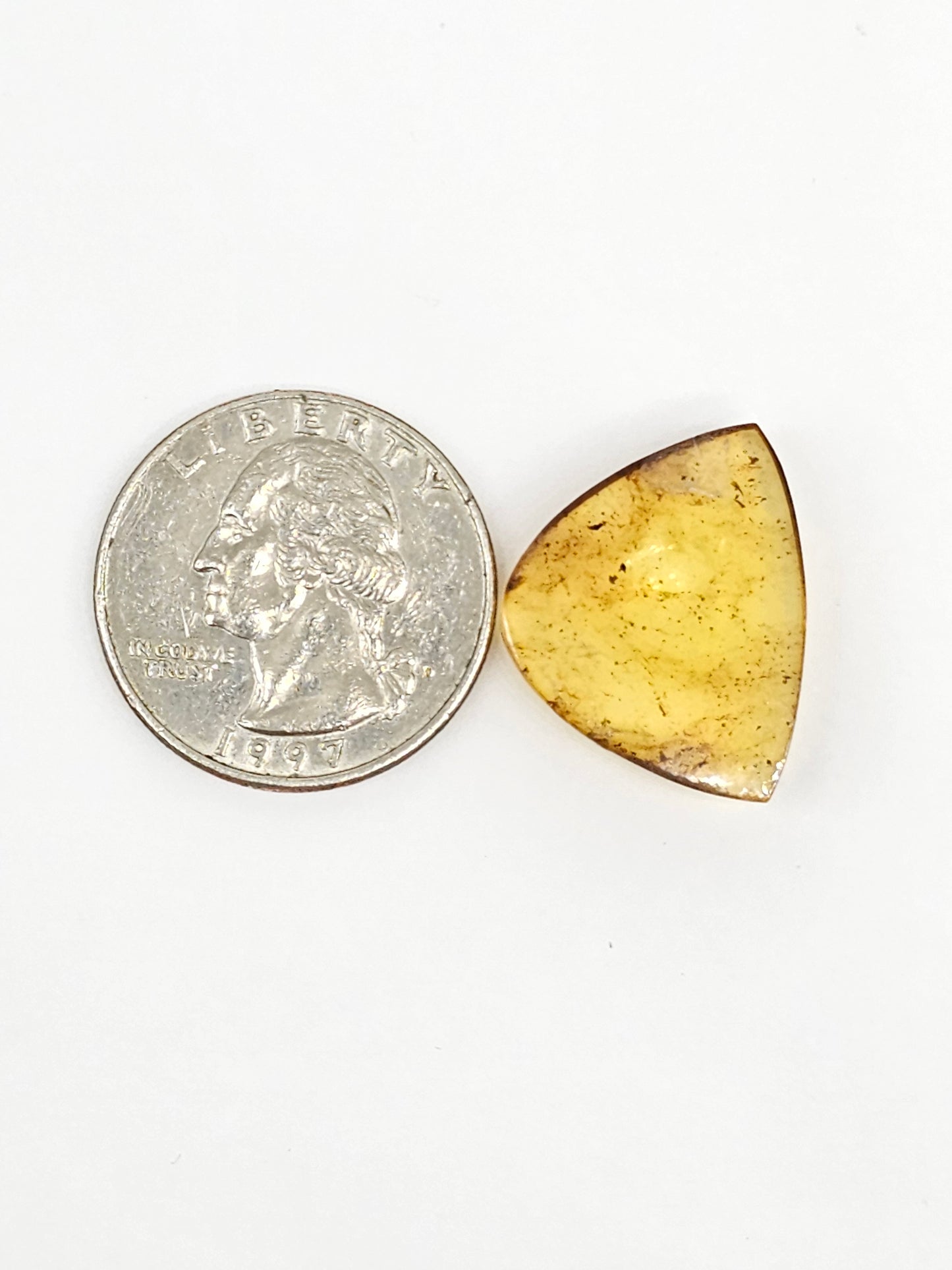 Amber cabochon | Artisan Cut Gemstone
