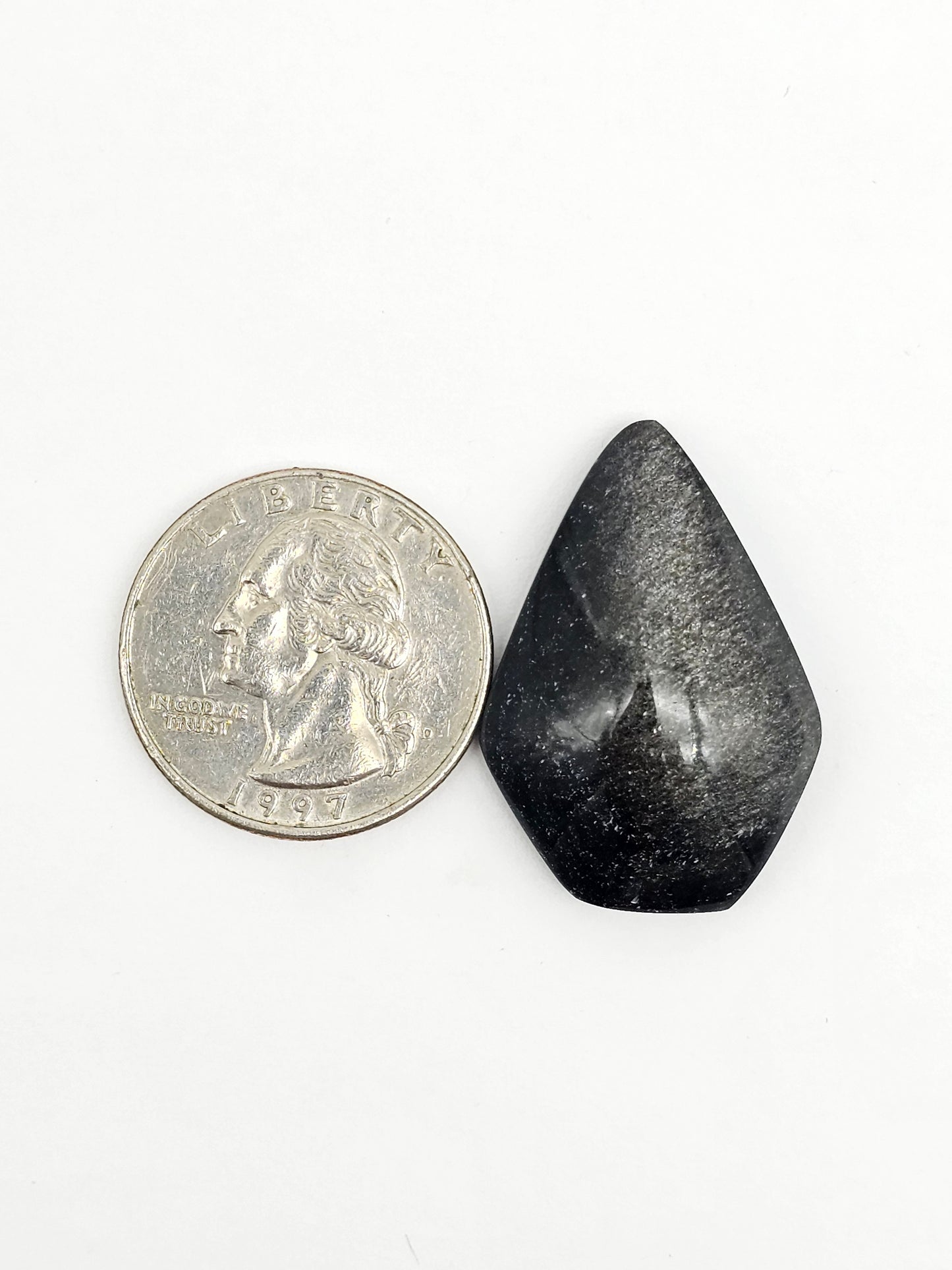 Gold Sheen Obsidian Cabochon | Natural Mexican Obsidian for Silversmiths