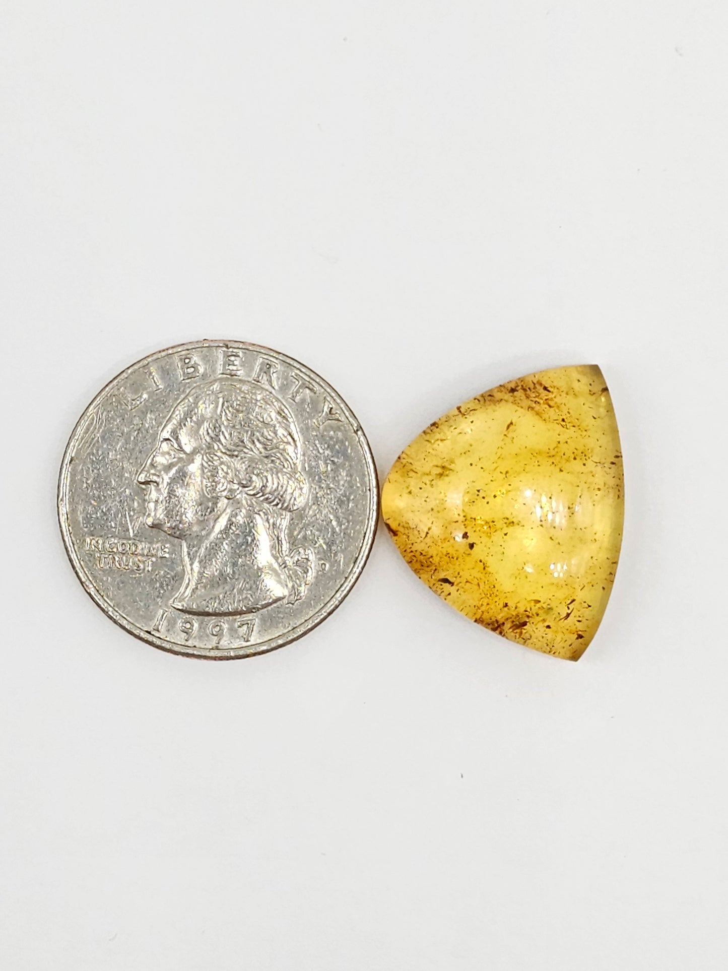 Amber cabochon | Artisan Cut Gemstone