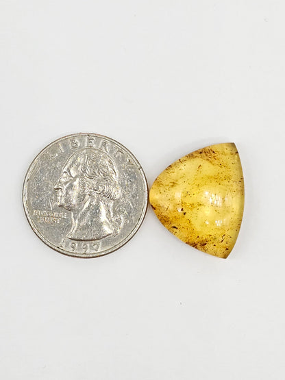 Amber cabochon | Artisan Cut Gemstone