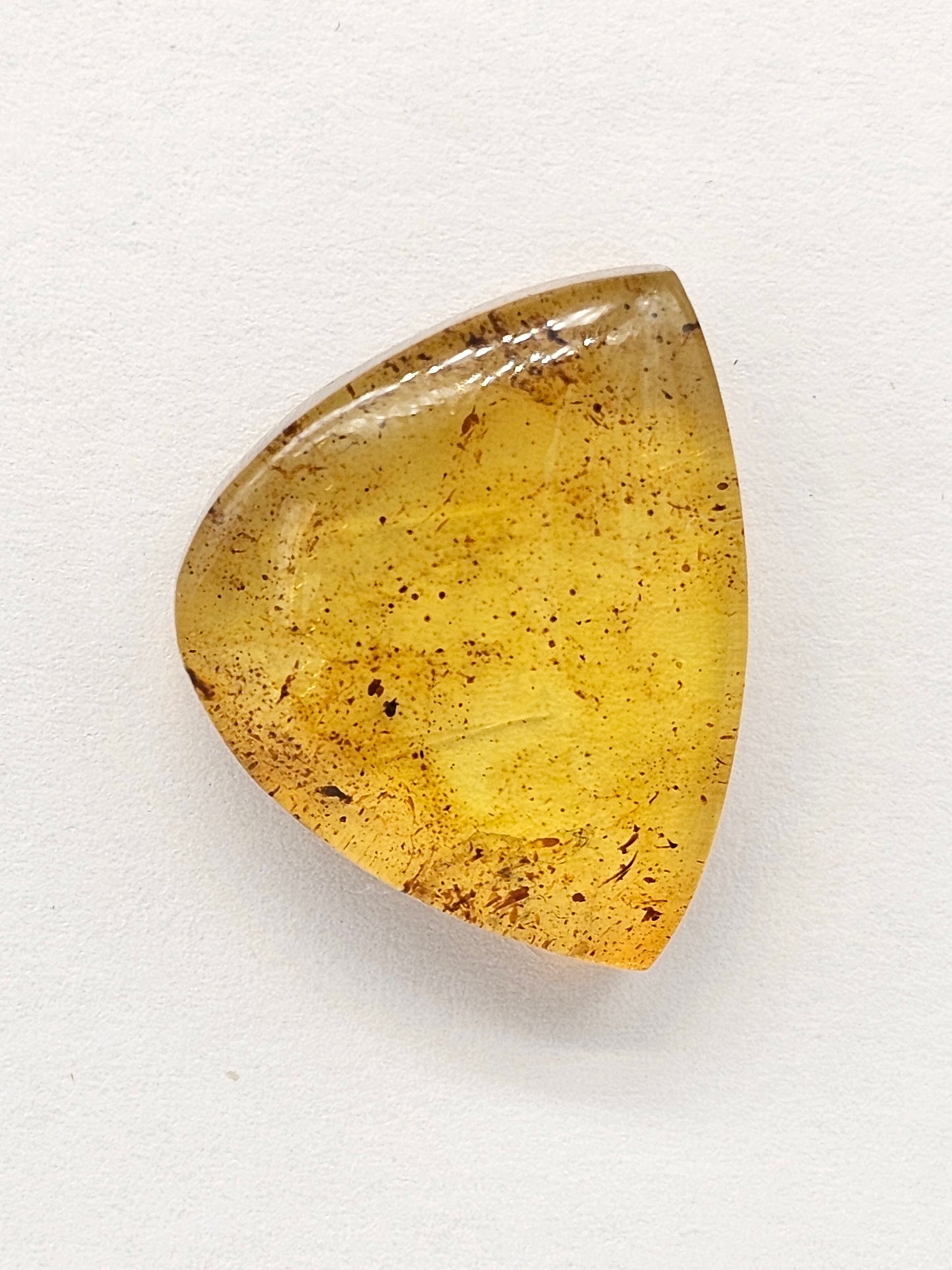 Amber cabochon | Artisan Cut Gemstone