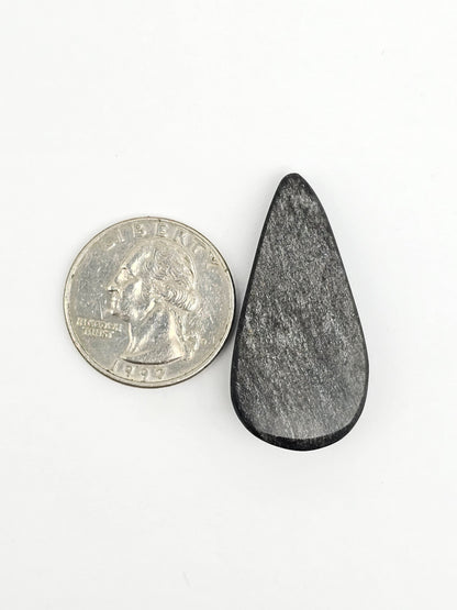 Gold Sheen Obsidian Cabochon | Natural Mexican Obsidian for Silversmiths