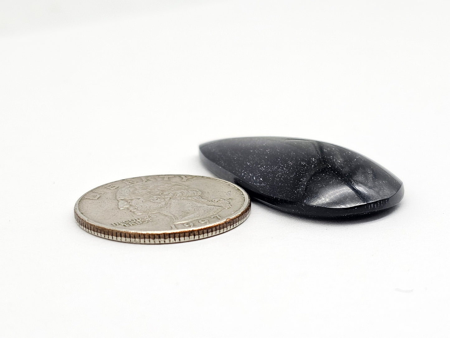 Gold Sheen Obsidian Cabochon | Natural Mexican Obsidian for Silversmiths