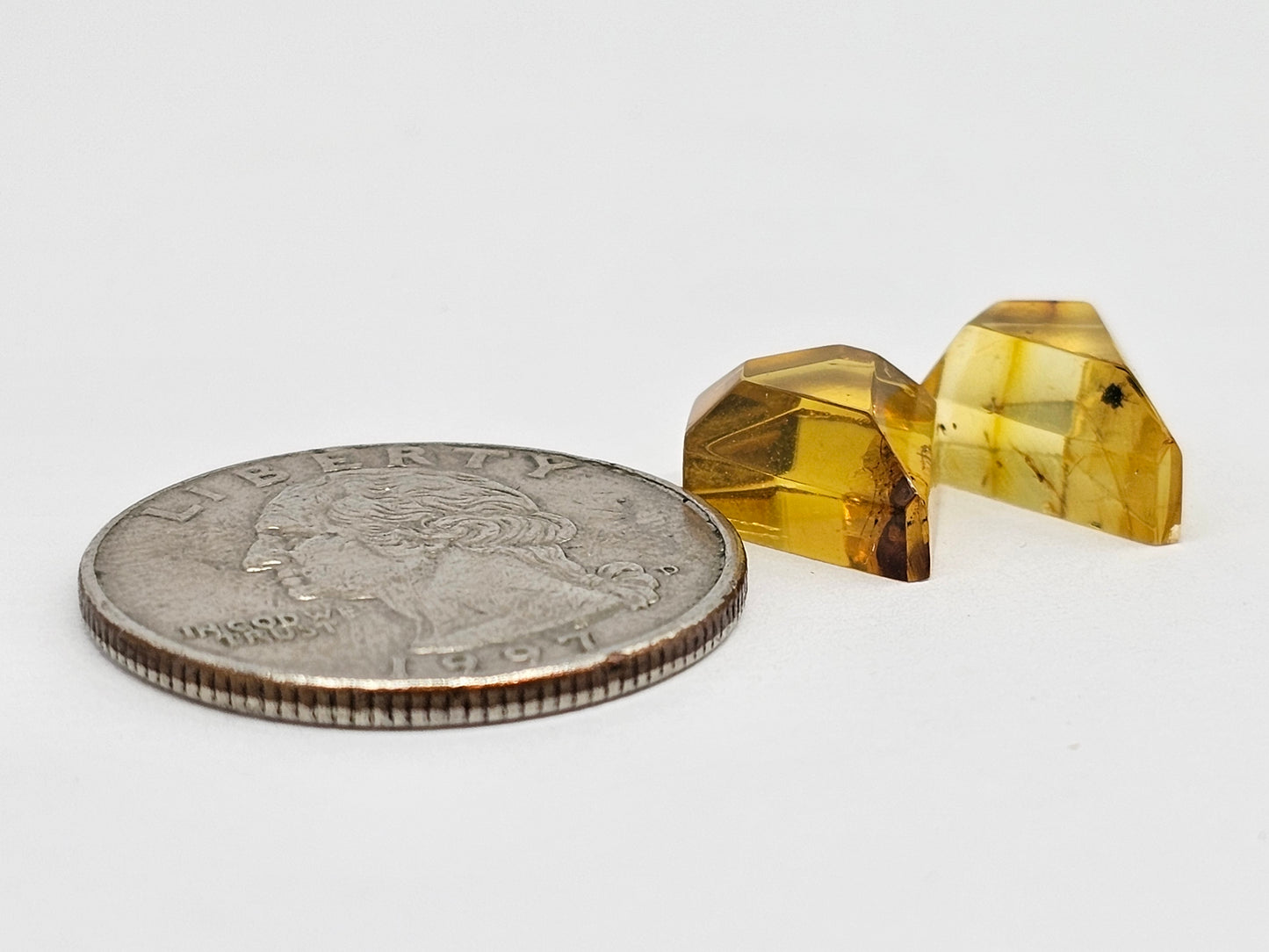 Amber Geometric Cabochon set