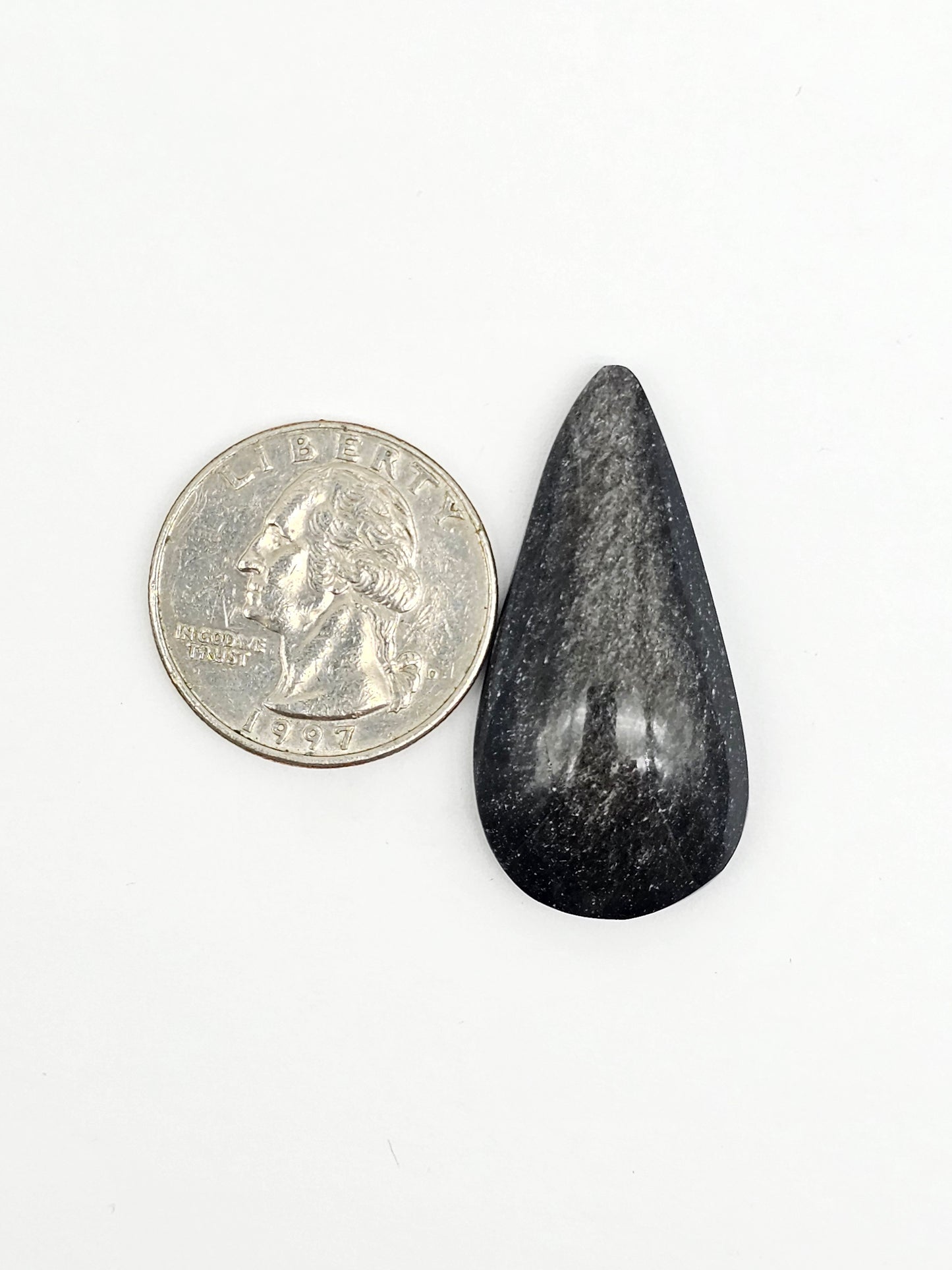 Gold Sheen Obsidian Cabochon | Natural Mexican Obsidian for Silversmiths