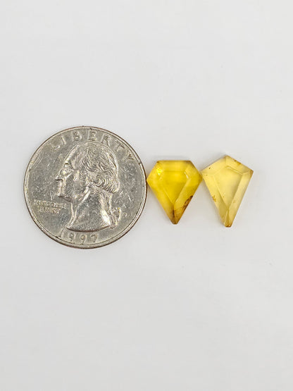 Amber Geometric Cabochon set