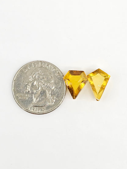 Amber Geometric Cabochon set