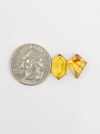 Amber Geometric Cabochon set