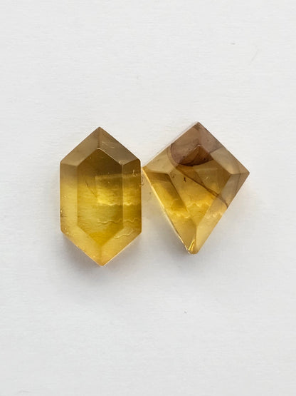 Amber Geometric Cabochon set