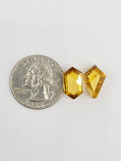 Amber Geometric Cabochon set