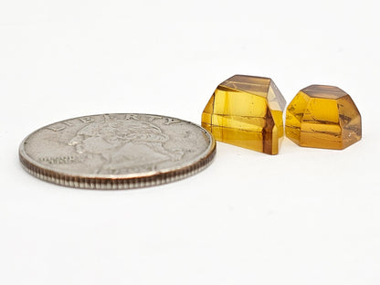 Amber Geometric Cabochon set