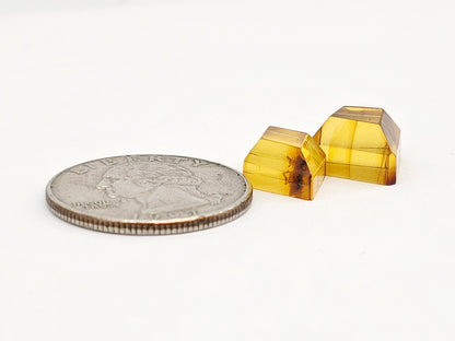 Amber Geometric Cabochon set