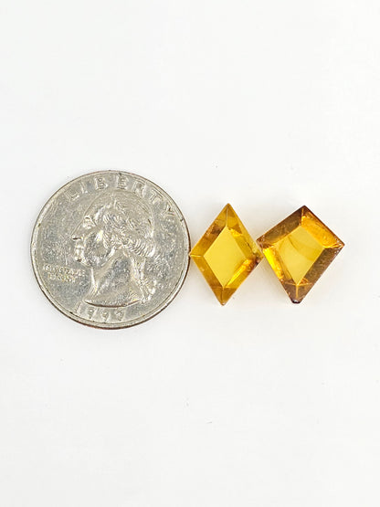 Amber Geometric Cabochon set