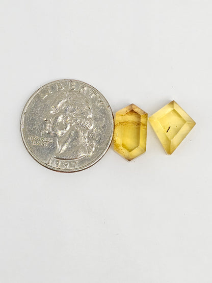 Amber Geometric Cabochon set