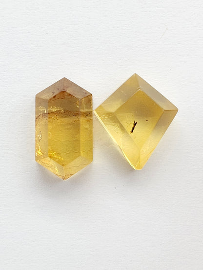 Amber Geometric Cabochon set