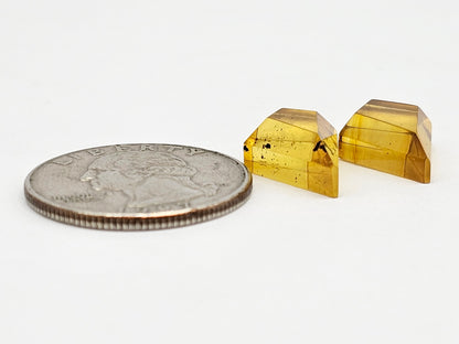 Amber Geometric Cabochon set