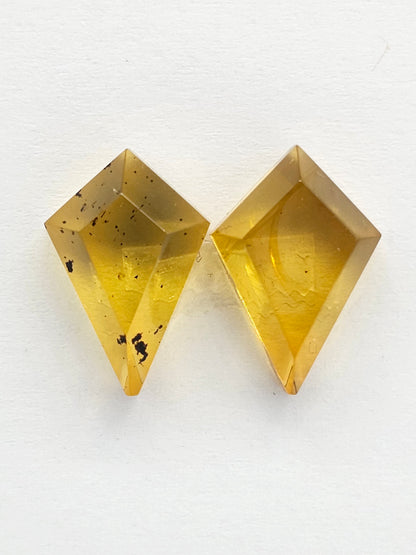 Amber Geometric Cabochon set