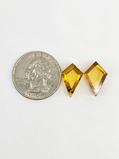 Amber Geometric Cabochon set