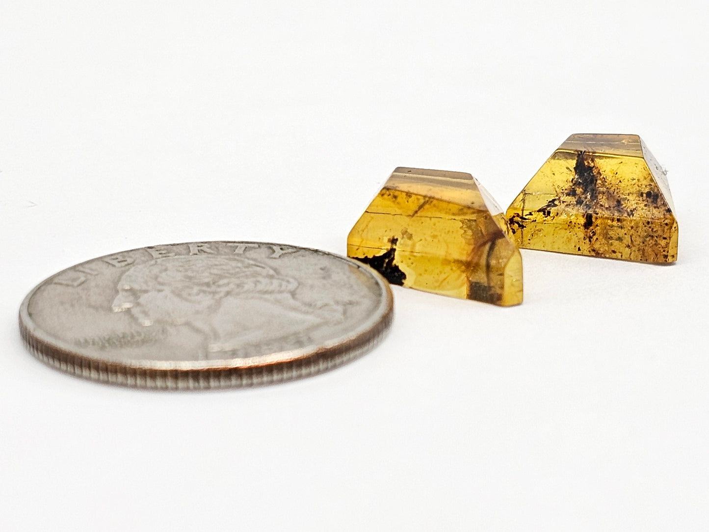 Amber Geometric Cabochon set