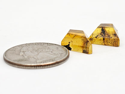 Amber Geometric Cabochon set