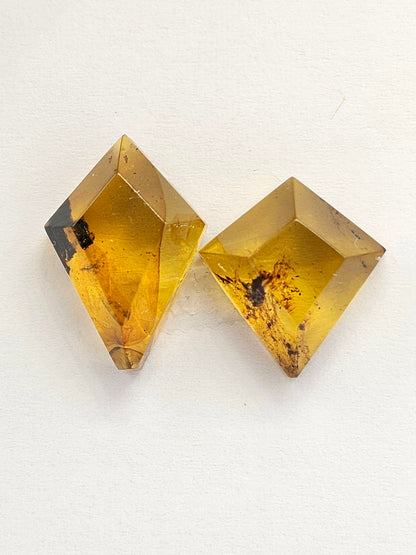 Amber Geometric Cabochon set