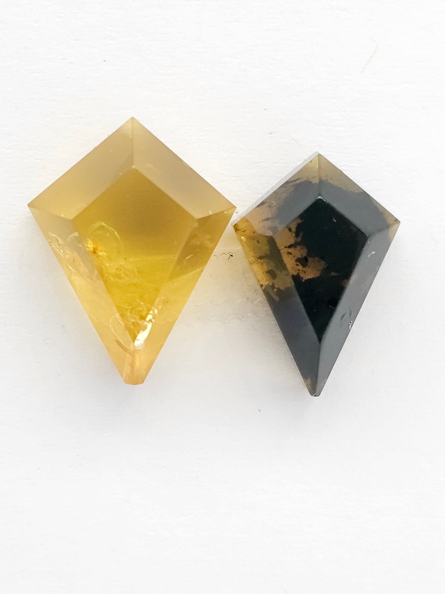 Amber Geometric Cabochon set