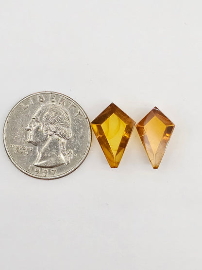 Amber Geometric Cabochon set