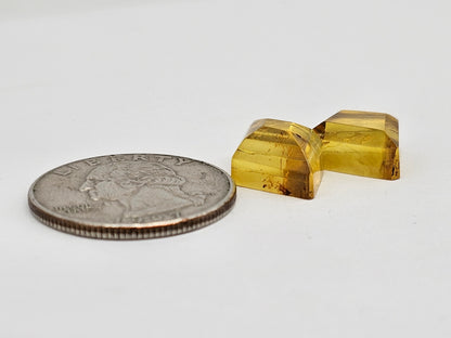 Amber Geometric Cabochon set