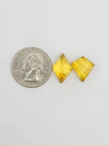 Amber Geometric Cabochon set