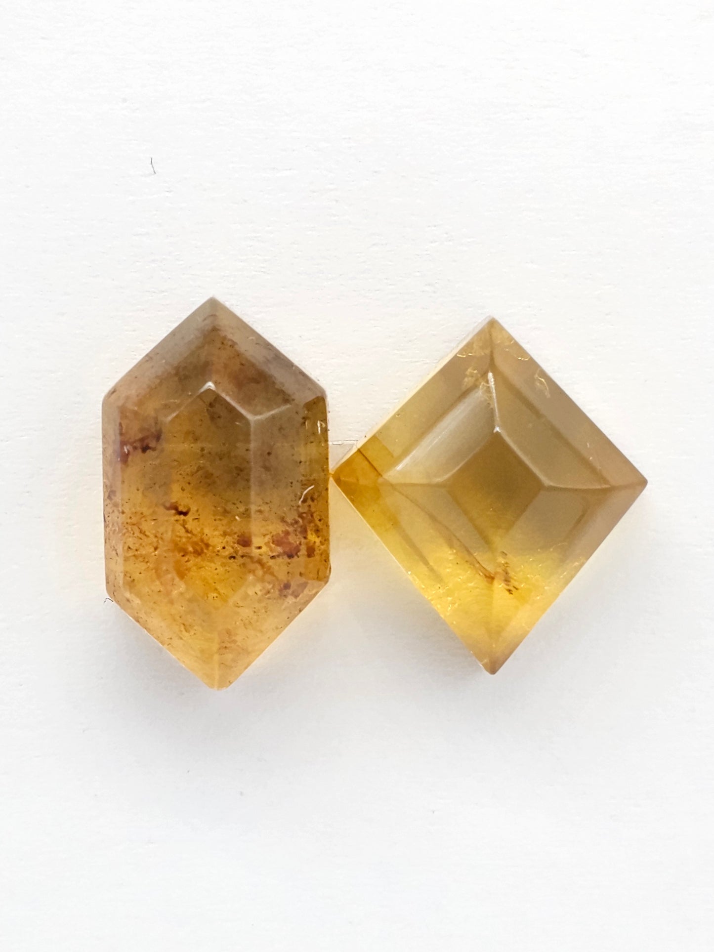 Amber Geometric Cabochon set