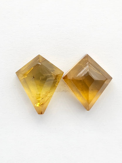 Amber Geometric Cabochon set