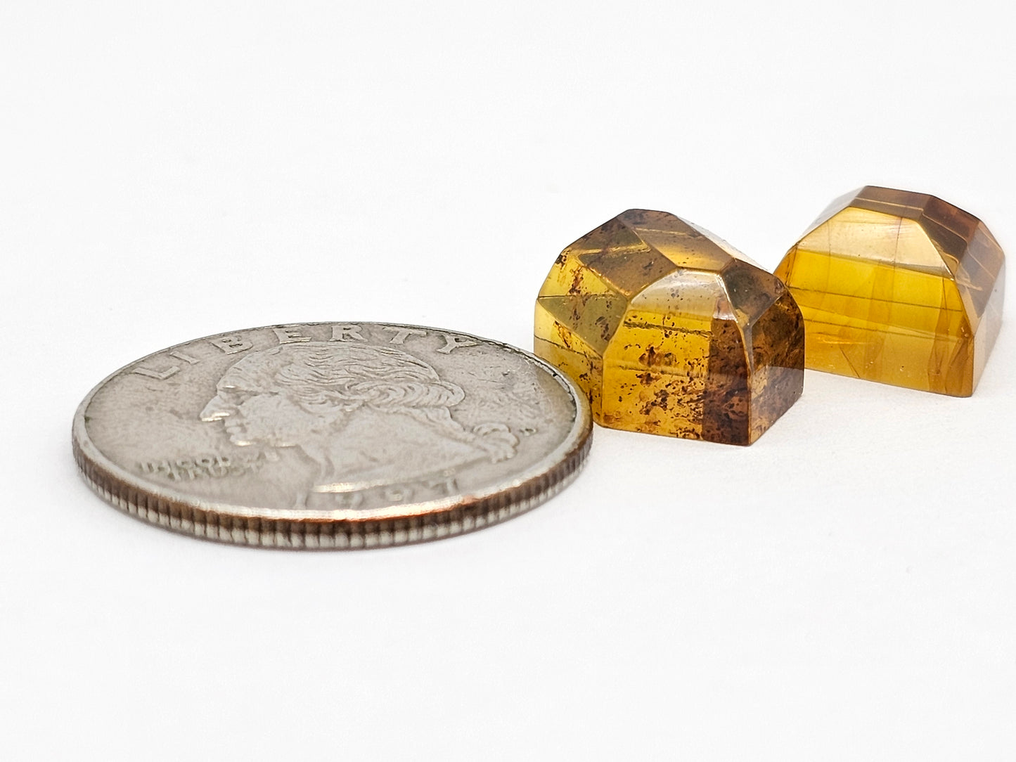 Amber Geometric Cabochon set