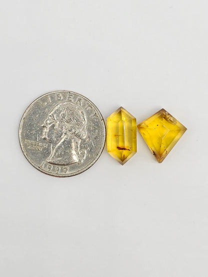Amber Geometric Cabochon set