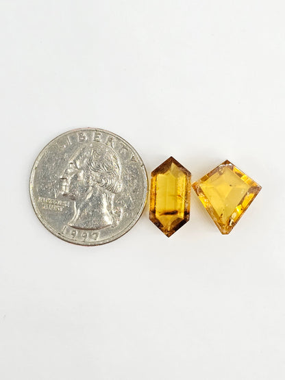 Amber Geometric Cabochon set