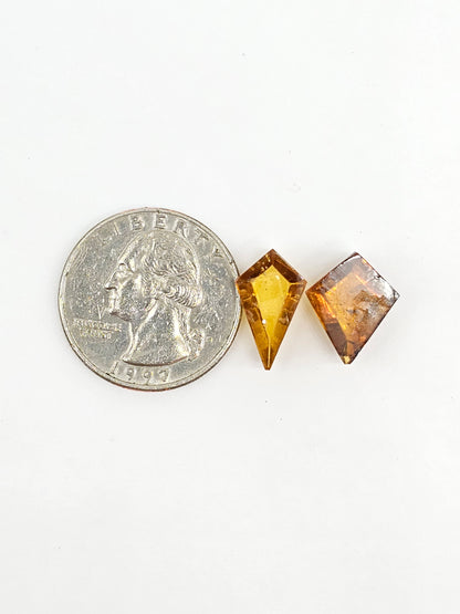 Amber Geometric Cabochon set