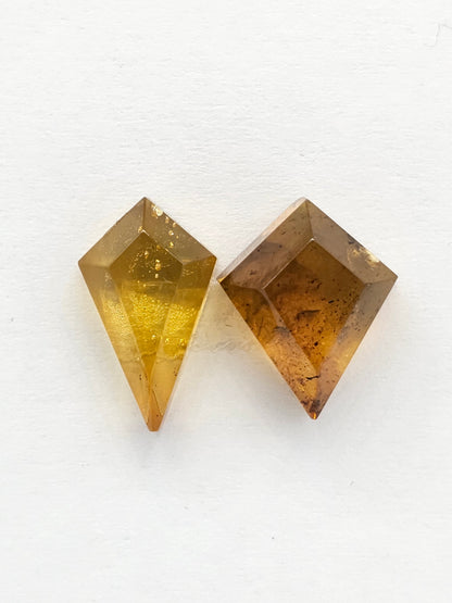 Amber Geometric Cabochon set