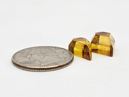 Amber Geometric Cabochon set