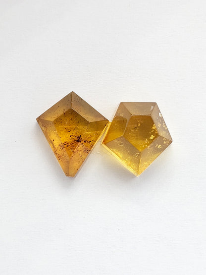 Amber Geometric Cabochon set