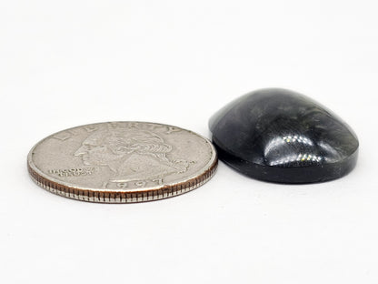Velvet obsidian Cabochon | Natural Mexican Obsidian for Silversmiths
