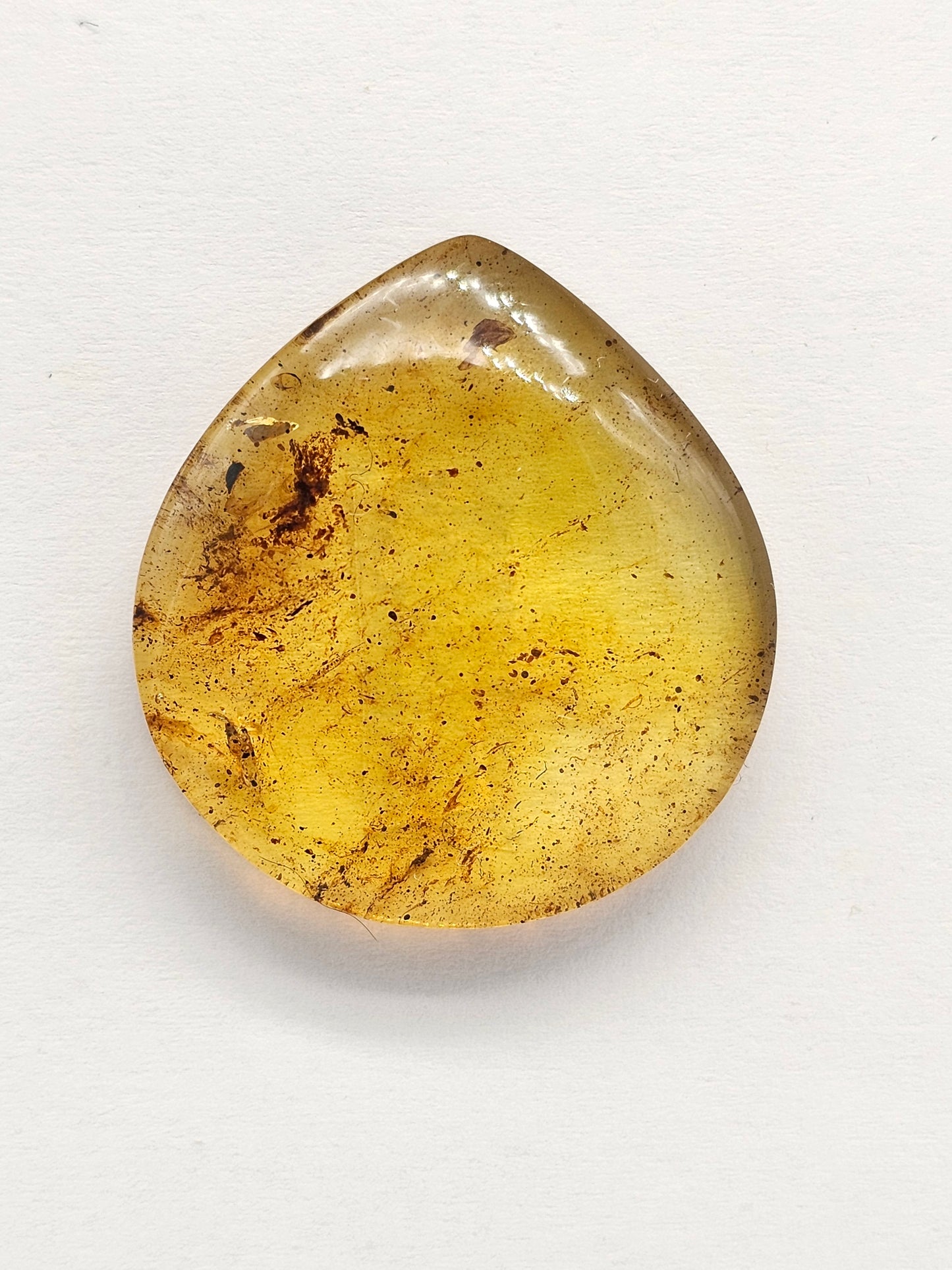 Amber cabochon | Artisan Cut Gemstone