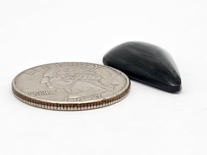 Velvet obsidian Cabochon | Natural Mexican Obsidian for Silversmiths