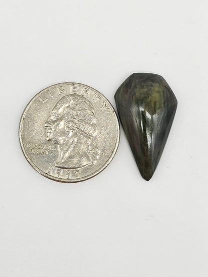 Velvet obsidian Cabochon | Natural Mexican Obsidian for Silversmiths