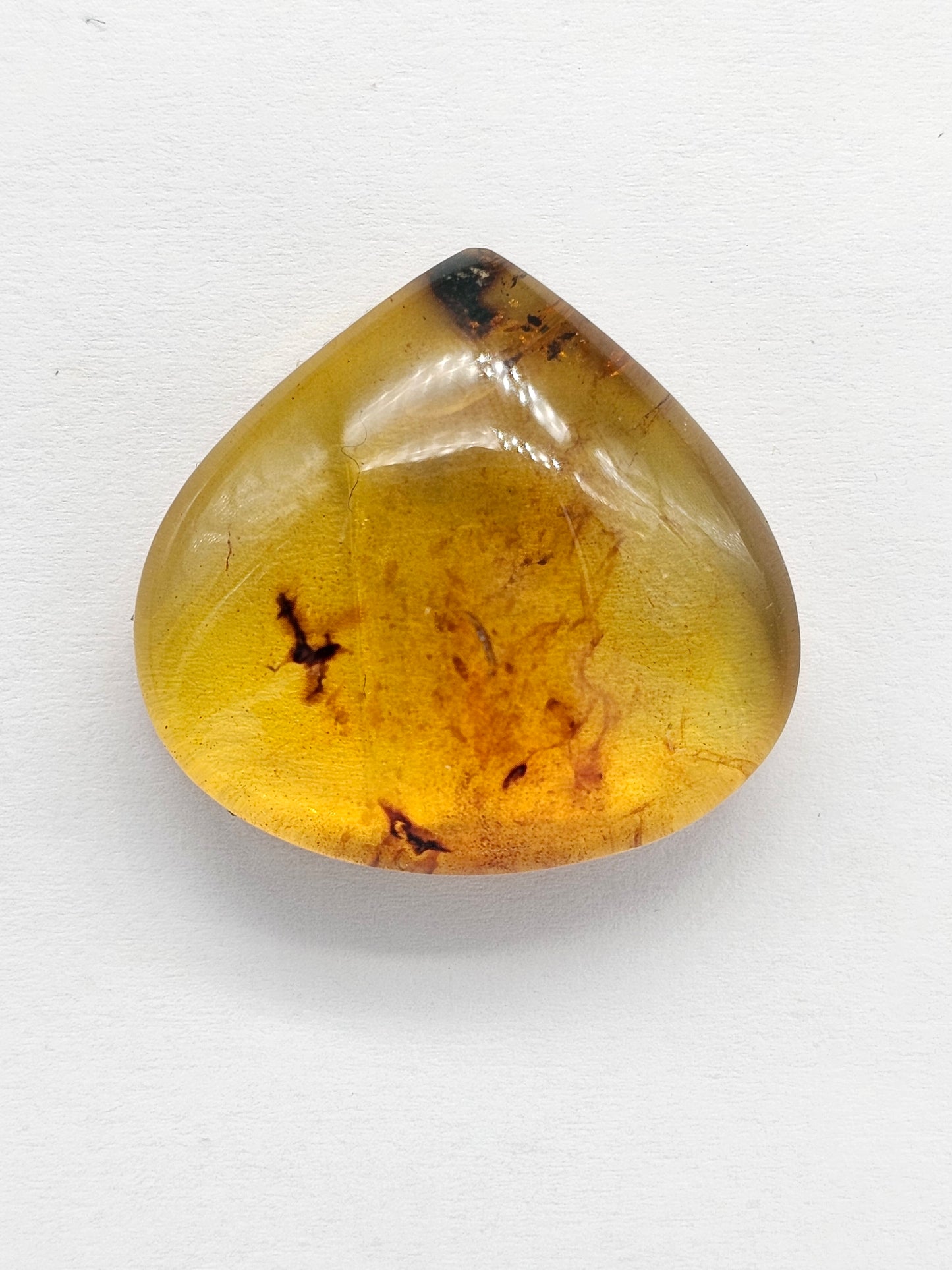 Amber cabochon | Artisan Cut Gemstone