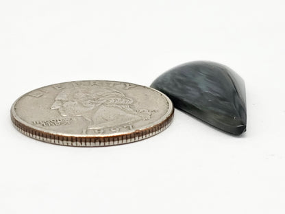 Velvet obsidian Cabochon | Natural Mexican Obsidian for Silversmiths
