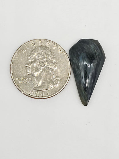 Velvet obsidian Cabochon | Natural Mexican Obsidian for Silversmiths
