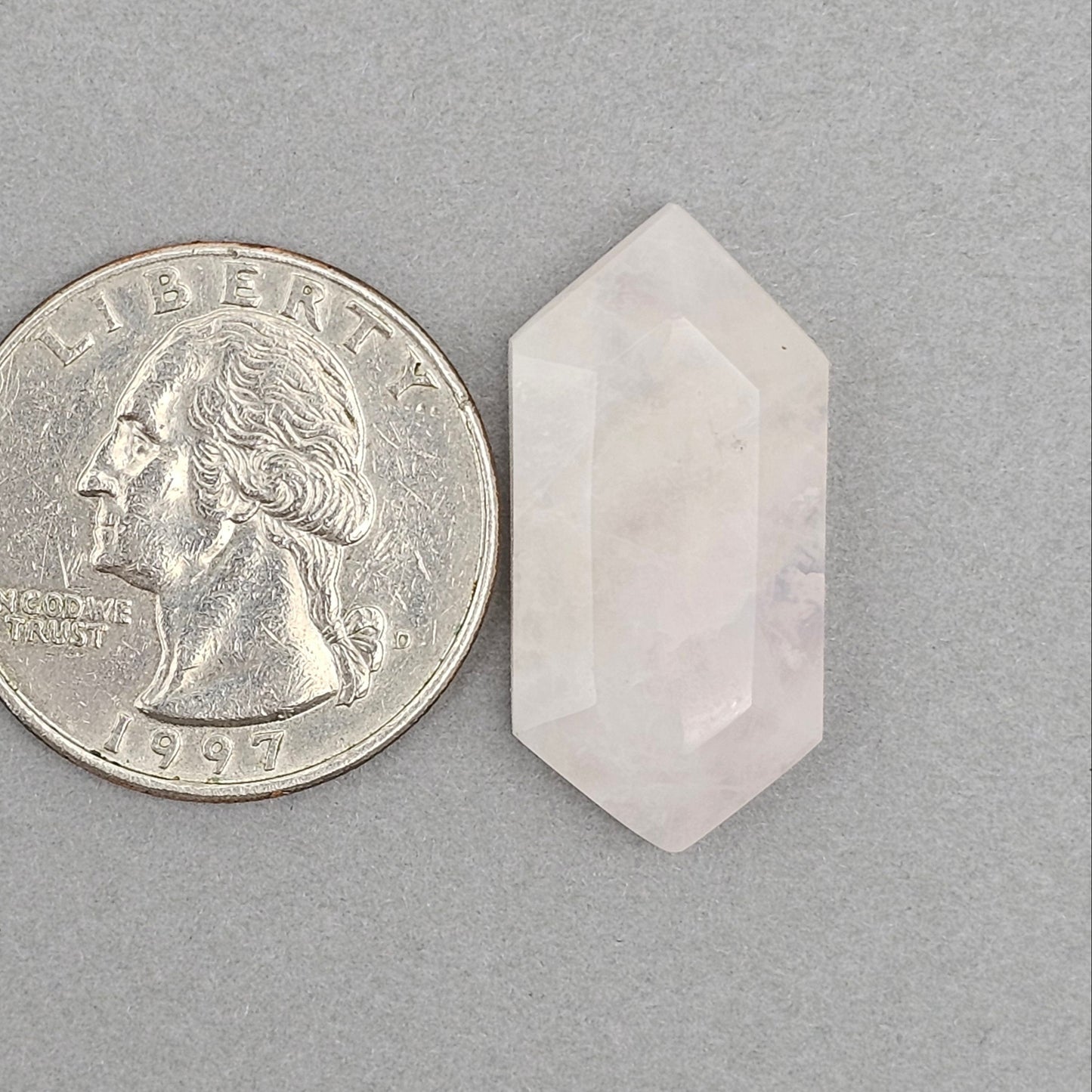 Rose Quartz Geometric Cabochon