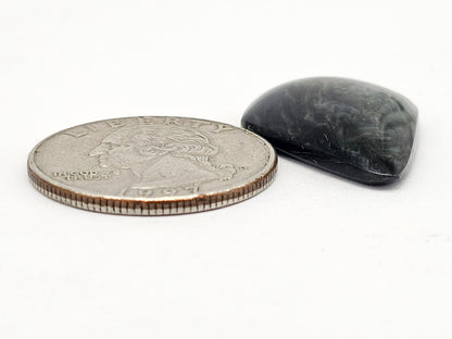 Velvet obsidian Cabochon | Natural Mexican Obsidian for Silversmiths