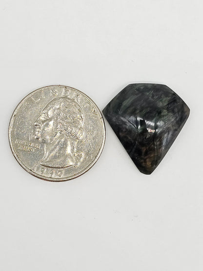 Velvet obsidian Cabochon | Natural Mexican Obsidian for Silversmiths