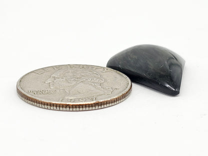Velvet obsidian Cabochon | Natural Mexican Obsidian for Silversmiths