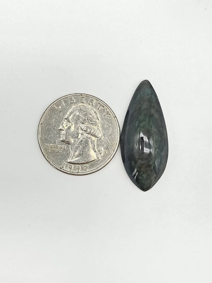Velvet obsidian Cabochon | Natural Mexican Obsidian for Silversmiths